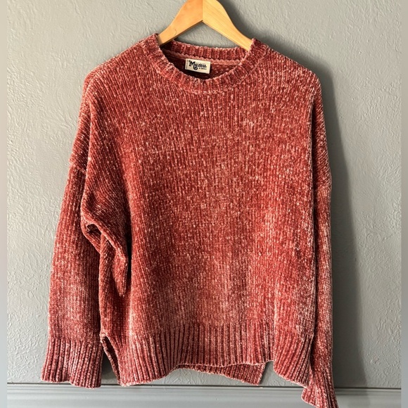 Show Me Your Mumu | Jesse sweater | pink | chenille | long sleeve | crewneck| xs - Picture 1 of 9